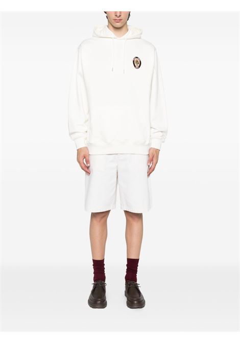 Felpa Con Cappuccio Con Logo Ricamato Le Groom in bianco Drole de monsieur - uomo DROLE DE MONSIEUR | HO185CO127OW